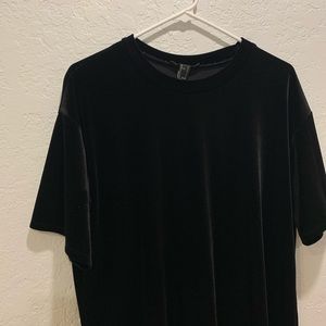 Forever 21 Dresses - Black velvet tshirt dress Forever 21 Dresses - Black velvet tshirt dress